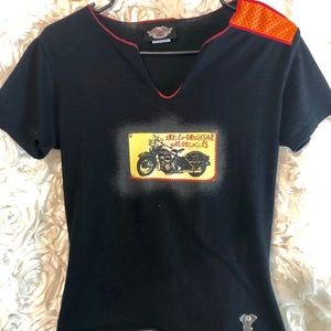Small Black Harley-Davidson Tshirt w/ accents